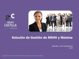 Solución de Gestión de RRHH y Nómina