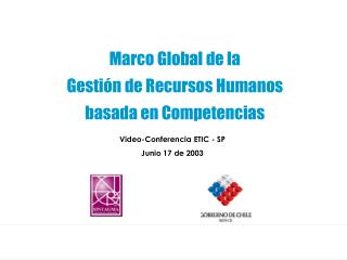 Marco Global de la Gestión de Recursos Humanos basada en Competencias