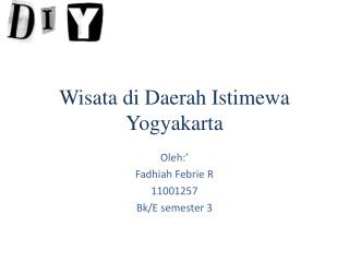 Wisata di Daerah Istimewa Yogyakarta