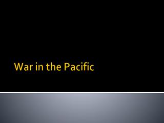 War in the Pacific