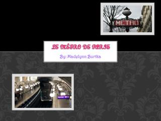 Le Métro de Paris