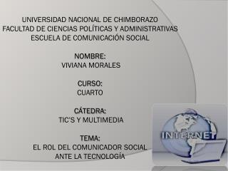 UNIVERSIDAD NACIONAL DE CHIMBORAZO FACULTAD DE CIENCIAS POLÍTICAS Y ADMINISTRATIVAS