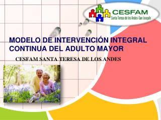 modelo de intervención integral continua del ADULTO MAYOR