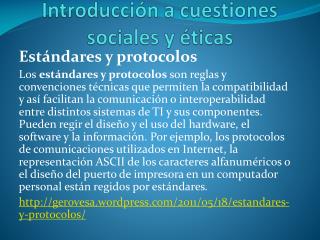 Introducción a cuestiones sociales y éticas