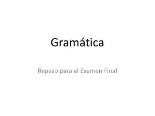 Gramática