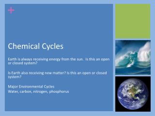 Chemical Cycles