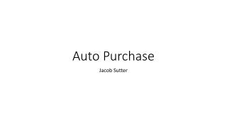 Auto Purchase