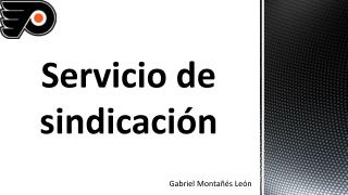 Servicio de sindicación