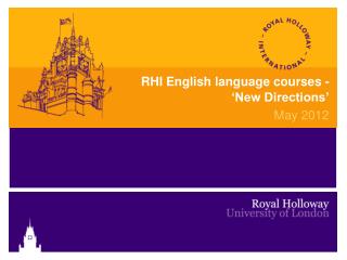 RHI English language courses -