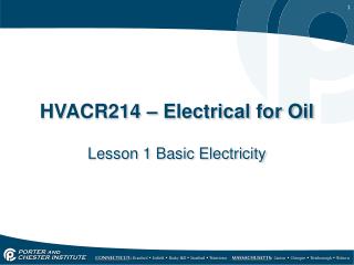 HVACR214 – Electrical for Oil