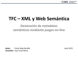 TFC – XML y Web Semántica