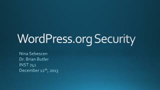 WordPress Security