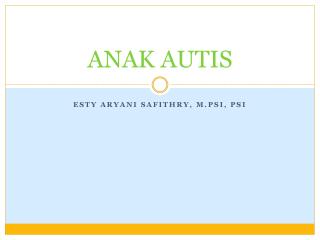 ANAK AUTIS