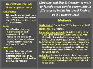 Technical Guidance: DAC Financial Sponsor: UNDP Background: