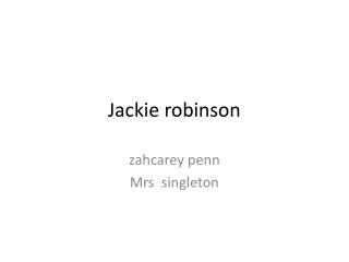 Jackie robinson