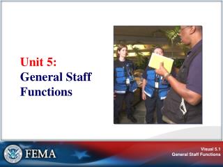 Unit 5: General Staff Functions