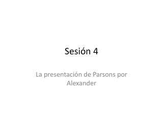 Sesión 4