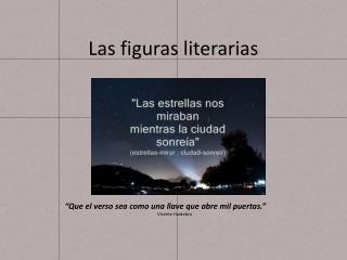 Las figuras literarias