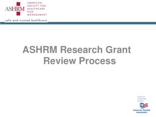 ASHRM Research Grant Review Process