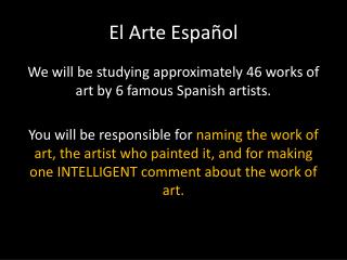 El Arte Español