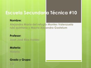 Escuela Secundaria Técnica #10