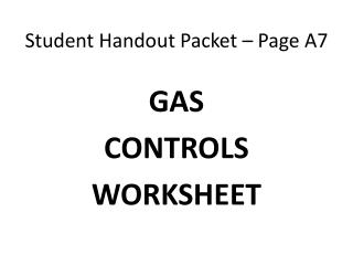 Student Handout Packet – Page A7