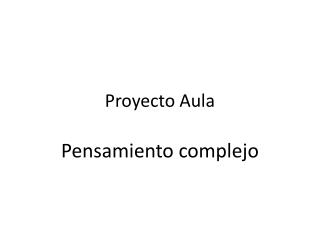 Proyecto Aula