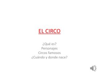EL CIRCO