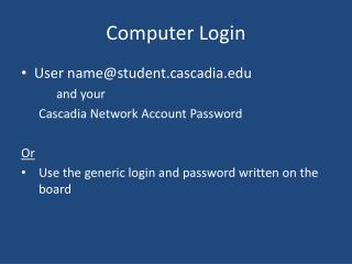 Computer Login