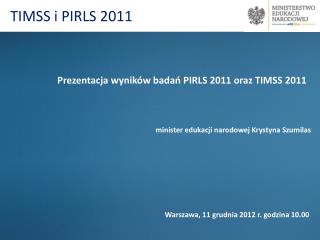 TIMSS i PIRLS 2011