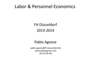 FH Düsseldorf 2013-2014 Pablo Agnese