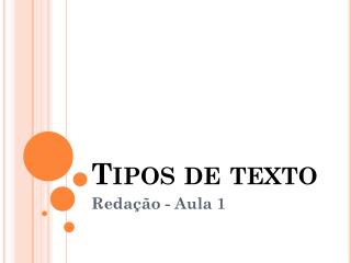 Tipos de texto