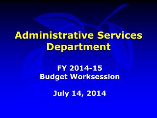 Administrative Services Department