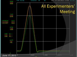 All Experimenters ’ Meeting