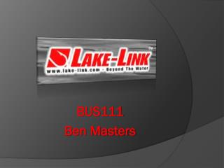 BUS111 Ben Masters