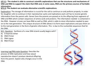 SP 6.5 : The student can evaluate alternative scientific explanations.