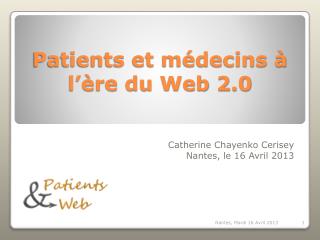 Patients et médecins à l’ère du Web 2.0