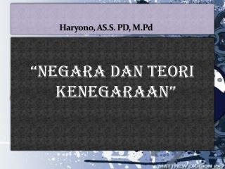 Haryono , AS.S. PD, M.Pd