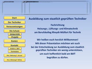 Ausbildung zum staatlich geprüften Techniker