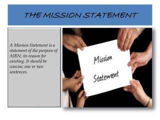 THE MISSION STATEMENT