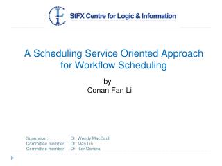 A Scheduling Service Oriented Approach for Workflow Scheduling