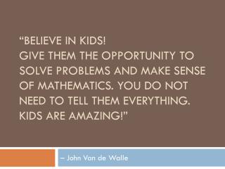 – John Van de Walle