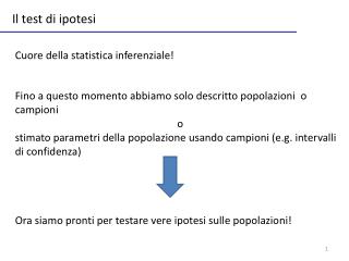 Il test di ipotesi