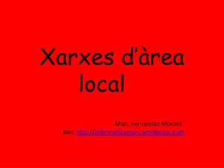 Xarxes d’àrea local