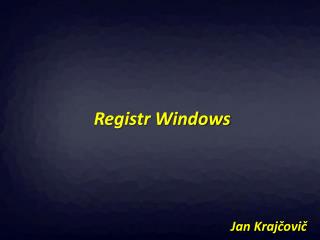Registr Windows