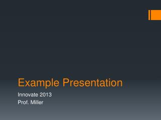 Example Presentation
