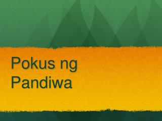 Pokus ng Pandiwa