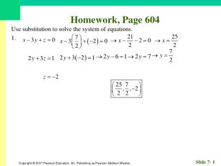 Homework, Page 604