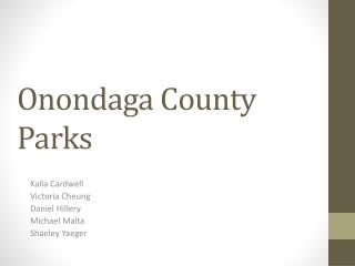 Onondaga County Parks