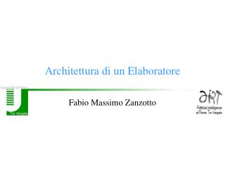 Architettura di un Elaboratore